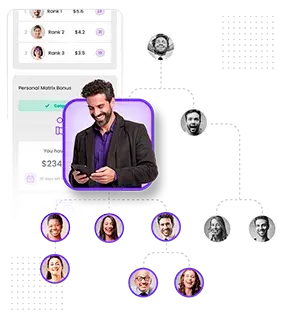 Alcanza el éxito en el marketing de redes aprovechando herramientas avanzadas para hacer crecer tu equipo, maximizar ganancias y simplificar tu camino hacia la libertad financiera.